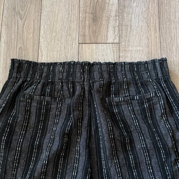 Briggs Linen Blend Wide Leg Pull-On Pants with Black and White Stripes Size XL - Picture 9 of 10